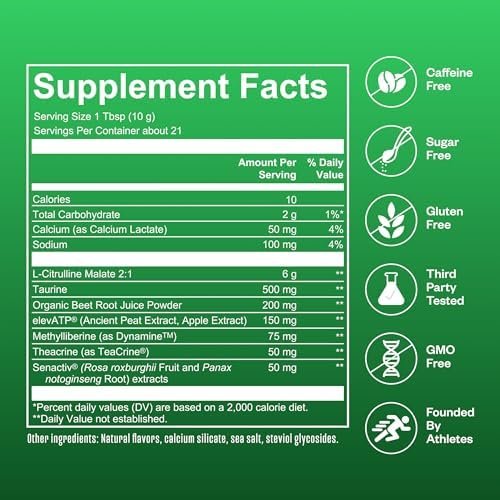 RNWY Chocolate Protein Powder Sour Watermelon Extra Mile Stim Free Preworkout Powder Bundle, 25g Vegan Protein, 5g Creatine Monohydrate Powder, 150mg Digestive Enzymes, 6g L-Citrulline - Image 9