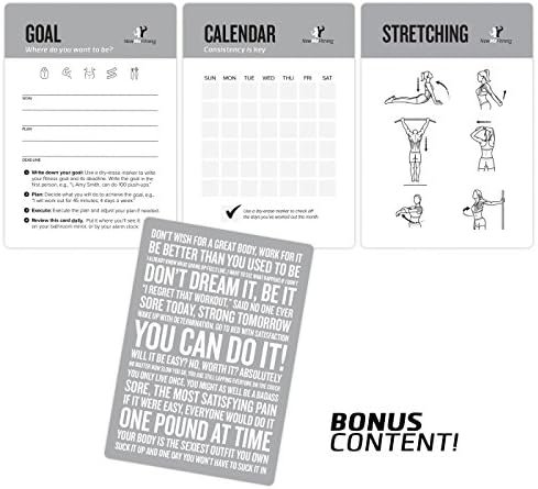 NewMe Fitness Dumbbell Workout Cards, Instructional Fitness Deck for Women & Men, Beginner Fitness Guide to Training Exercises at Home or Gym (Dumbbell, Vol 1) - Image 4