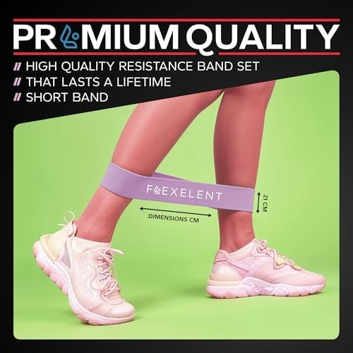 Fabric Resistance Bands for Working Out - Workout Bands Set for Legs, Glutes, and Thighs Ideal for Men & Women, Fitness Bands with 5 Resistance Levels - Image 4