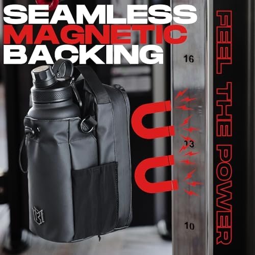 Magnetic Bottle Bag Sling Bag for Men and Women | Magnetic Gym Bag for Gym, Travel, Work, and Sports | Keep Your Items off the Dirty Gym Floor With Magnetic Attachment - Image 2