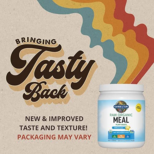 Garden of Life Meal Replacement Shakes, Vegan Protein Powder, Raw Organic Protein Powder, Vanilla Protein Powder with Plant Based Pea Protein, Sprouts, Greens, Probiotics, Dairy Free 14 Servings - Image 2