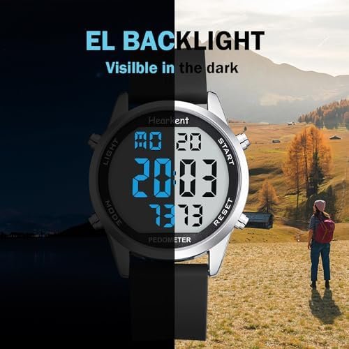 Pedometer Watch for Walking for Senior No App Required with Steps Calories Counter and LCD Large Numbers - Image 4