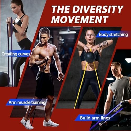 LEEKEY Resistance Bands Set - Pull Up Assist Bands for Men and Women Fitness Training, Physical Therapy, Home Workouts - Image 5