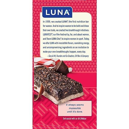 LUNA Bar - Chocolate Peppermint Stick Flavor - Snack Bars - Non-GMO - Gluten-Free Protein Bars - Made with Organic Oats (12 Pack) - Image 13