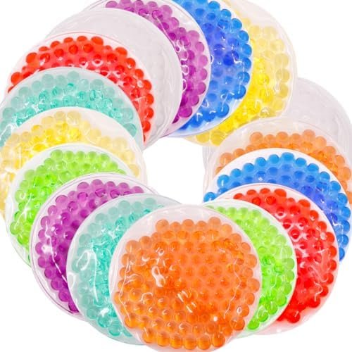 Boo Boo Gel Ice Packs, Kids Ice Packs, Hot Cold Kids Ice Pack, Cold Pack, Cold Therapy and Pain Relief for Minor Cuts, Pain Relief for Kids Injuries, Reusable Gel Ice Packs, Child Injury (16 Pcs)