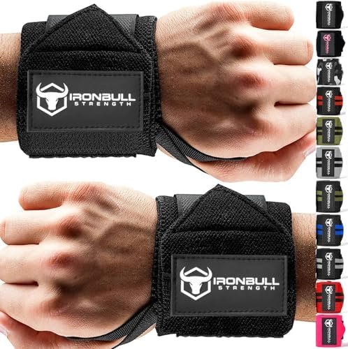 Wrist Wraps for Weightlifting (USPA & IPL Approved) – 18” Premium Quality Wrist Straps for Weightlifting – Weight Lifting Wrist Wraps with Thumb Loop – Best Gym Wrist Wraps for Lifting Weights, Curls & Dips – Lifting Wrist Wraps for Bench, Powerlifting & Weight Training – Weightlifter’s Wrist Straps Lifting for Men and Women