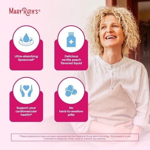 MaryRuth Organics Multivitamin for Women 40+, Womens Multivitamin Liposomal, Immune Support Supplement, Energy Supplements & Sleep Aid, Vegan, Sugar Free, Non-GMO, 15.22 Fl Oz - Image 6