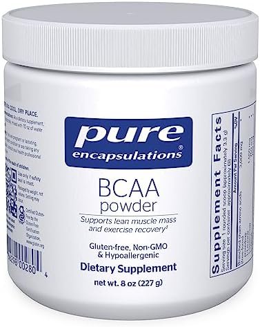 Pure Encapsulations BCAA Powder | Hypoallergenic Supplement to Support Muscle Function During Exercise | 8 Ounces