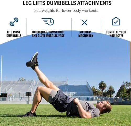 Foot Dumbbell Attachment, Dumbbell Weights for Legs Holder, Weight Training for Legs, Adjustable│1-120 lbs, Leg&Core&All Around Workout, Left/Right Foot - Image 4