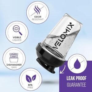 -2 Pack- 20 oz Protein Shaker Bottles for Protein Mixes – 2x Wire Whisk | Leak Proof Shaker Cups for Protein Shakes and Pre Workout | Protein Shaker Bottle Pack | Protein Mixer Cup