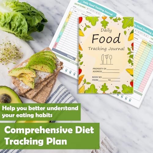 1 Pcs Food Journal Diary 5.8×8.3 inch Food Tracker Journal Daily Calorie Counter Book with Breakfast Lunch Dinner Calorie and Snack Sections for Nutrition Tracker Book - Image 6