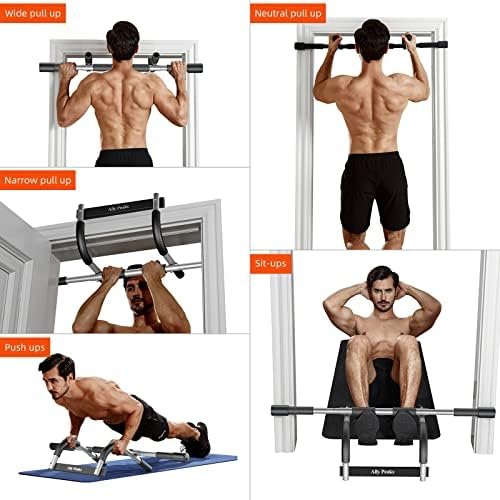 Ally Peaks Pull Up Bar for Doorway,Multiple Levels Width Adjustable Pull Up Bar Accurately Match Wide and Narrow doorframe,Indoor Chin-Up Bar Workout Bar,USA Original Patent - Image 6