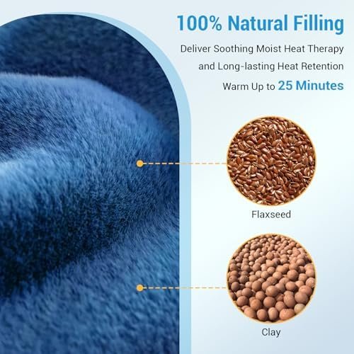 Comfytemp Extra Large Microwavable Heating Pad for Back Pain Relief, FSA HSA Eligible, 12"x23" 3.7 LB Moist Heat Pad for Neck Shoulder, Cramps, Physical Therapy for Muscle Aches, Joints, Warm Compress - Image 8
