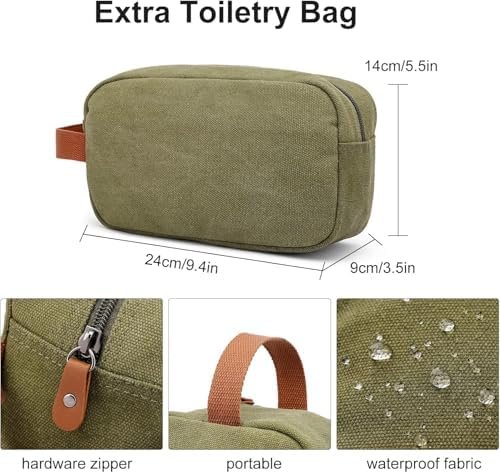 Sport Gym Duffel Bag for Men 40L Travel Duffel Bags with Shoulder Strap Large Capacity Durable Weekender Bag with Shoes Compartment, Green - Image 4