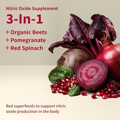 Snap Supplements Organic Beet Root Powder, Nitric Oxide Superfood Supplement with Beets, B Vitamins, Pomegranate & Red Spinach for Energy, Heart Health & Circulation Support, 30 Servings, Mixed Berry - Image 2