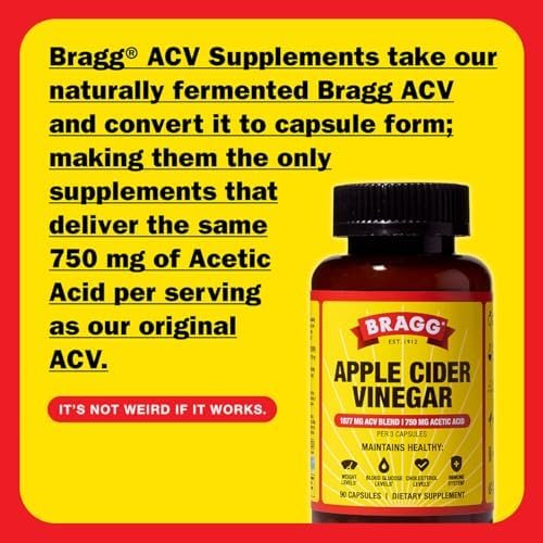 Bragg Apple Cider Vinegar Capsules with Vitamin D and Zinc - 90 Capsules - Supports The Immune System - Image 2