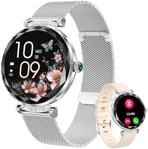 Smart Watch (Answer/Make Calls), 1.19″ Smart Watches for Women 110+ Sports Modes Fitness Tracker with Blood Pressure/Heart Rate/Sleep Monitor, IP68 Waterproof Activity Tracker for Android and iPhone