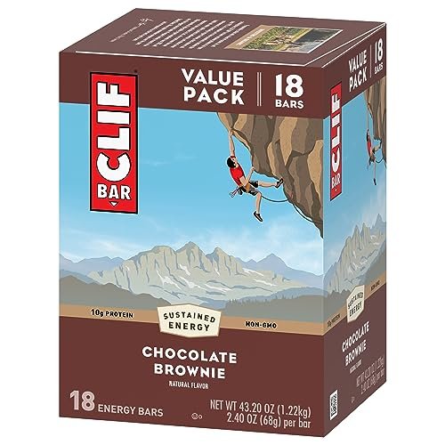 Clif Bar - Chocolate Brownie Flavor - Made with Organic Oats - 10g Protein - Non-GMO - Plant Based - Energy Bars - 2.4 oz. (18 Pack) - Image 10