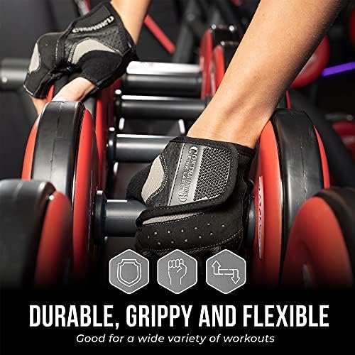 5137 Women's Padded Weight Lifting and Rowing Gloves w/Grip-Lock Padding (Pair) - Machine Washable Fingerless Workout Gloves Designed Specifically for Women - Image 6