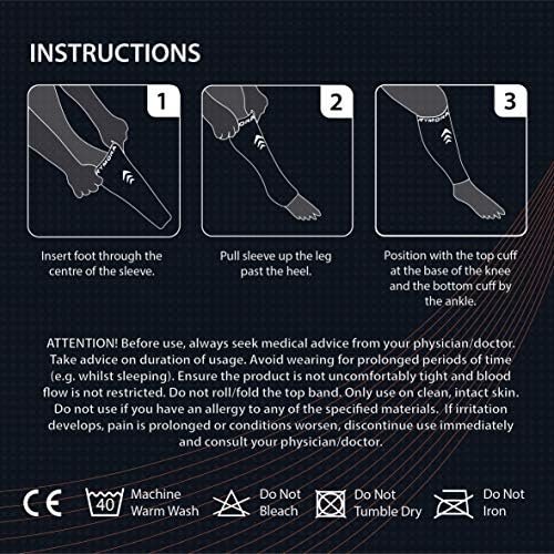 Rymora Calf Compression Sleeves Men Women - Leg Compression Sleeve Footless Socks - Shin Splint Relief Fitness Running - Image 9