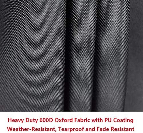 Mini Lustrous Weight Bench Cover, Adjustable Exercise Workout Bench Cover, Waterproof 600D Oxford Fabric for Indoor and Outdoor Use, 50" L x 23" W x 17" H(Black) - Image 5