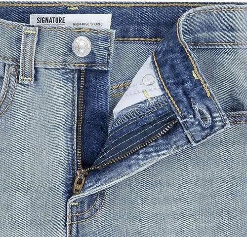Levi Strauss Signature Gold Girls' High Rise Cut-Off Short - Image 5